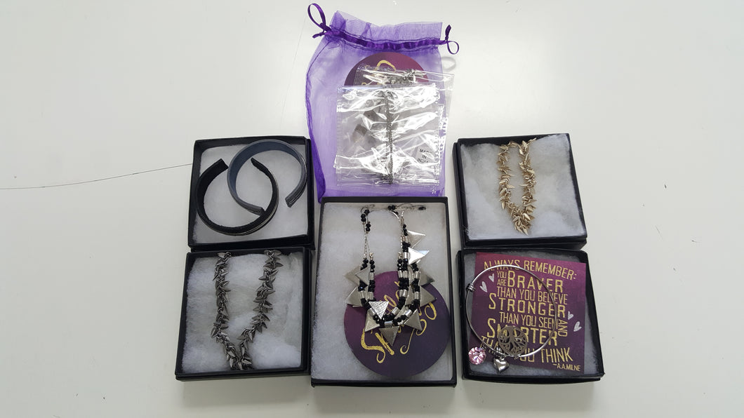 BOX 504 Women's Mixed Jewelry by SpunkySoul x 32 pcs - NEW