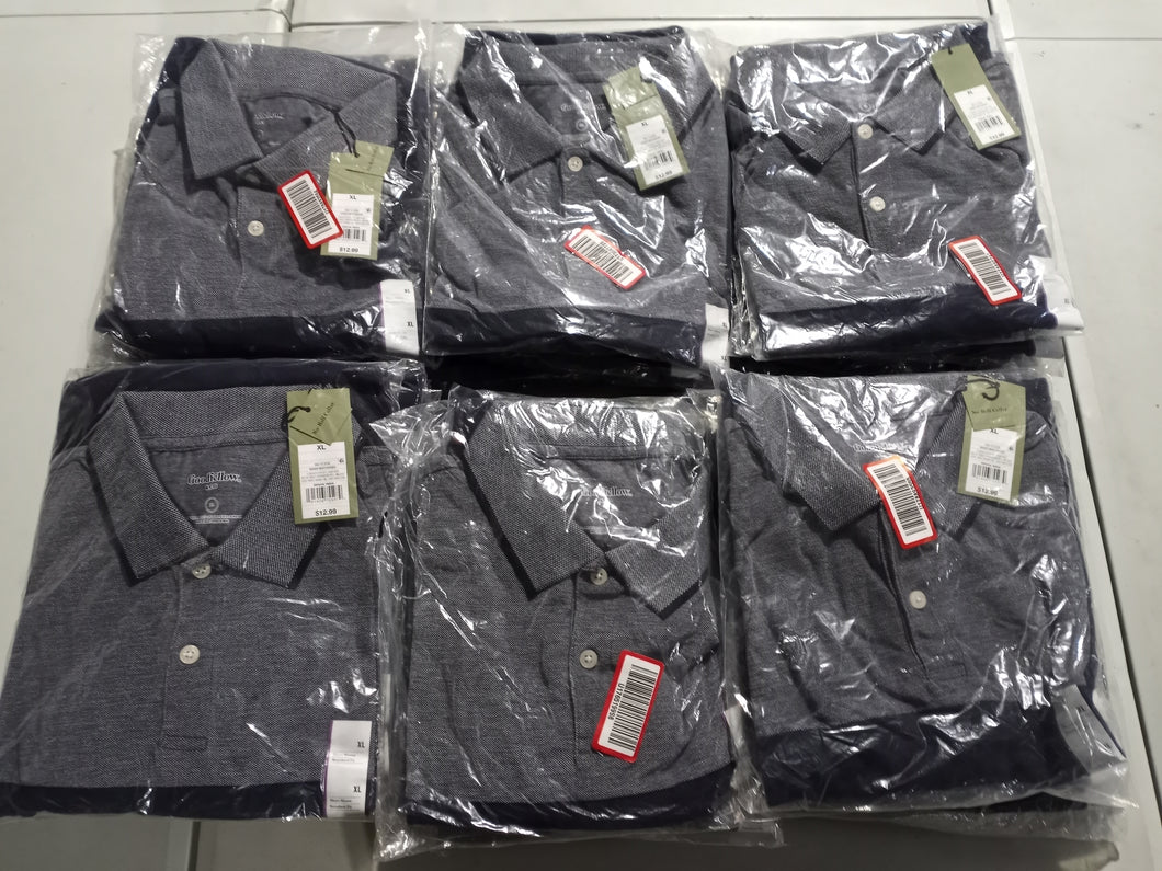 BOX 851 Men's Polo Shirts x 30 pcs NEW